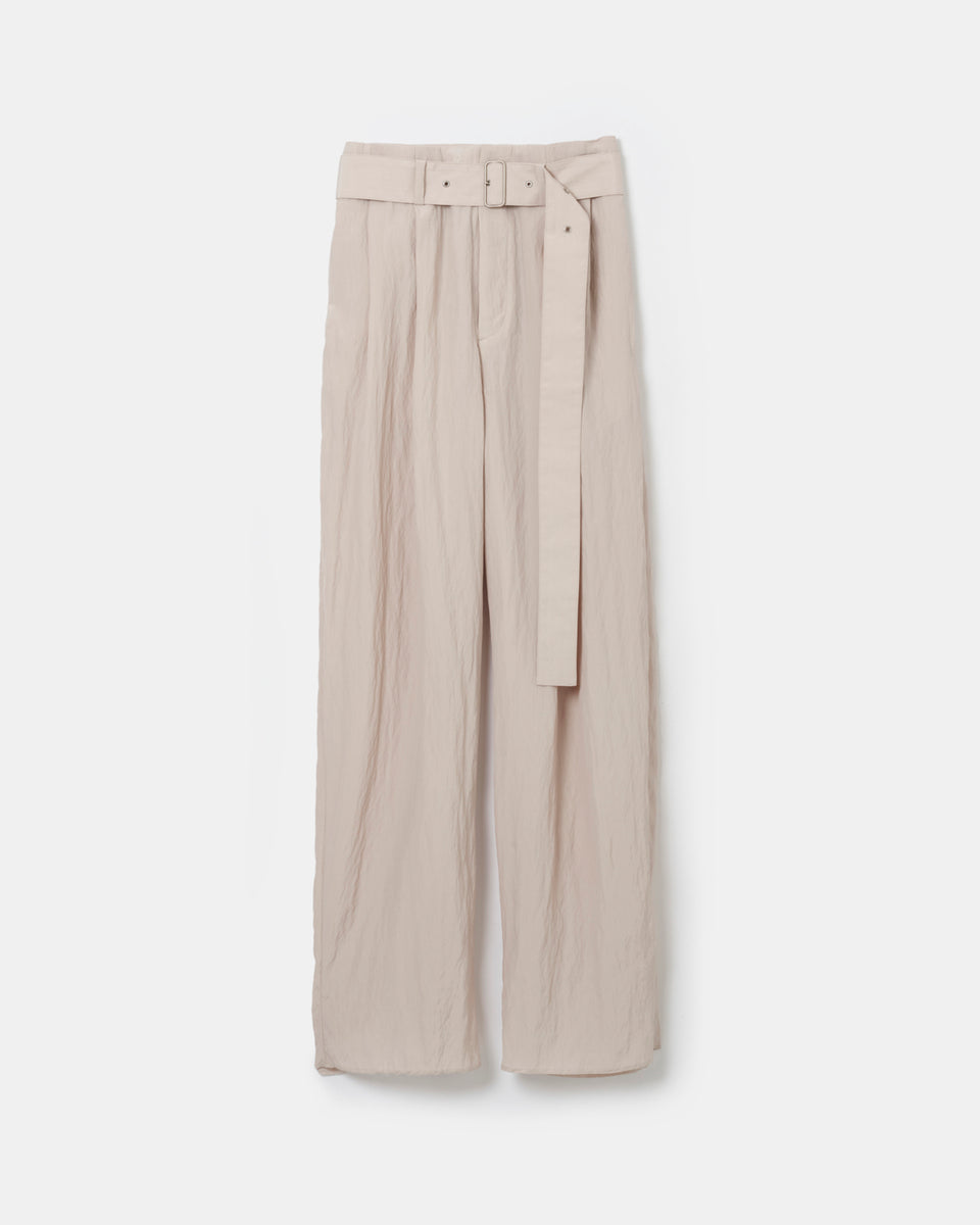 Viscose washer 2tuck belted wide pants – 08sircus