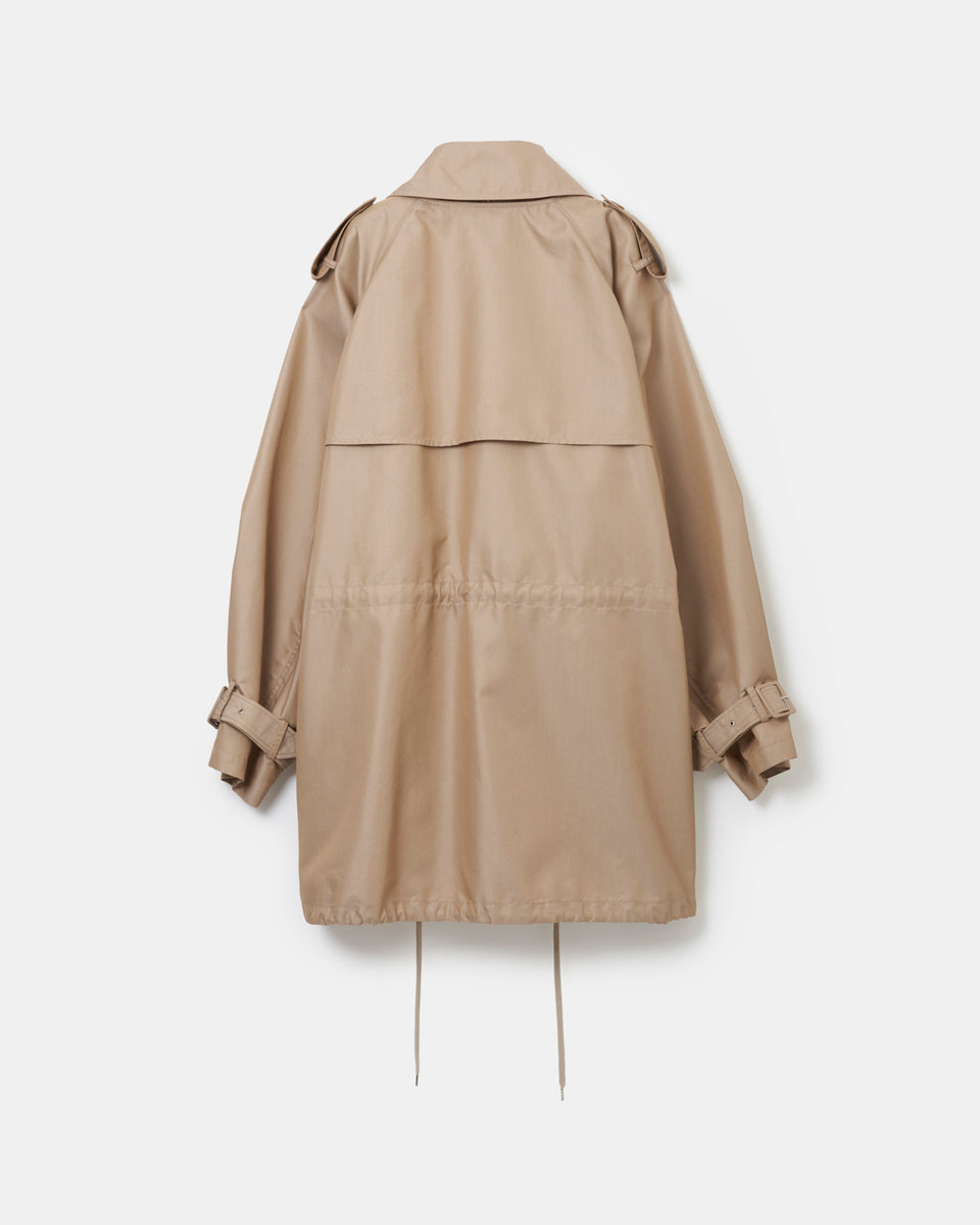 Giza cotton short trench coat – 08sircus