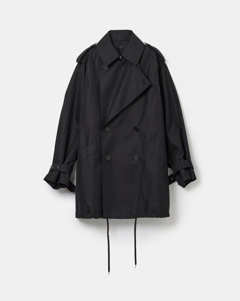 Giza cotton short trench coat – 08sircus