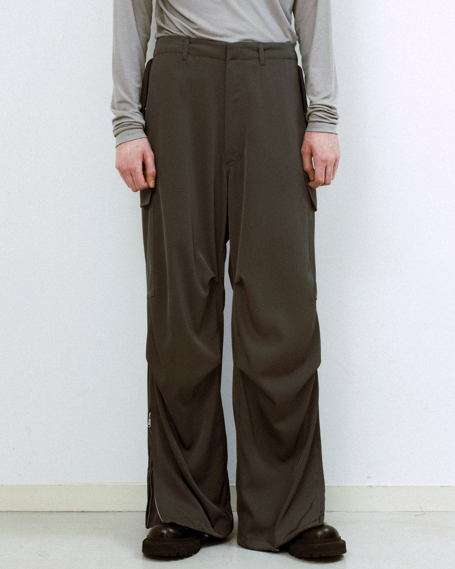 Light twill parachute zip pants – 08sircus