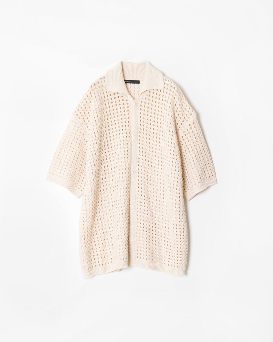 Lily yarn mesh knit shirt – 08sircus