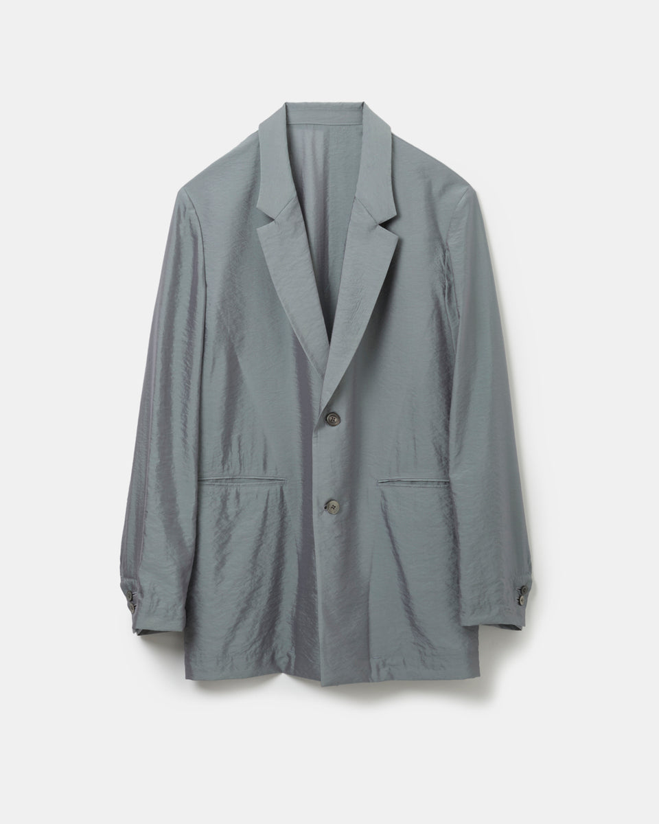 ジャケット・アウター 08sircus ratine collarless jacket 22ss Viscose sheer organdy jacket – 08sircus