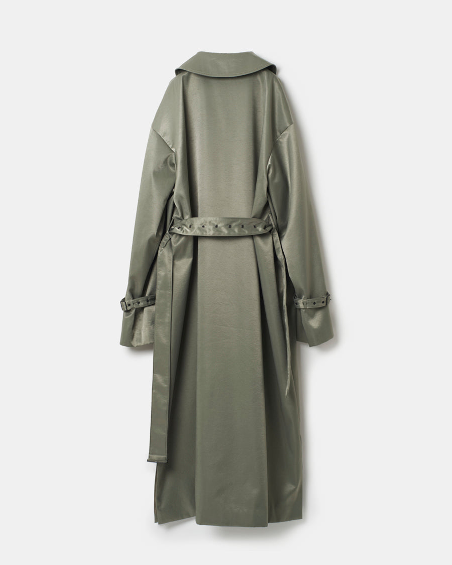 Satin padded long coat – 08sircus