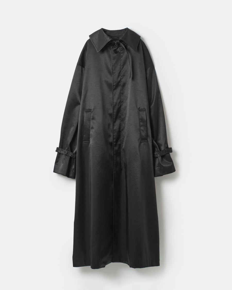 Satin padded long coat – 08sircus