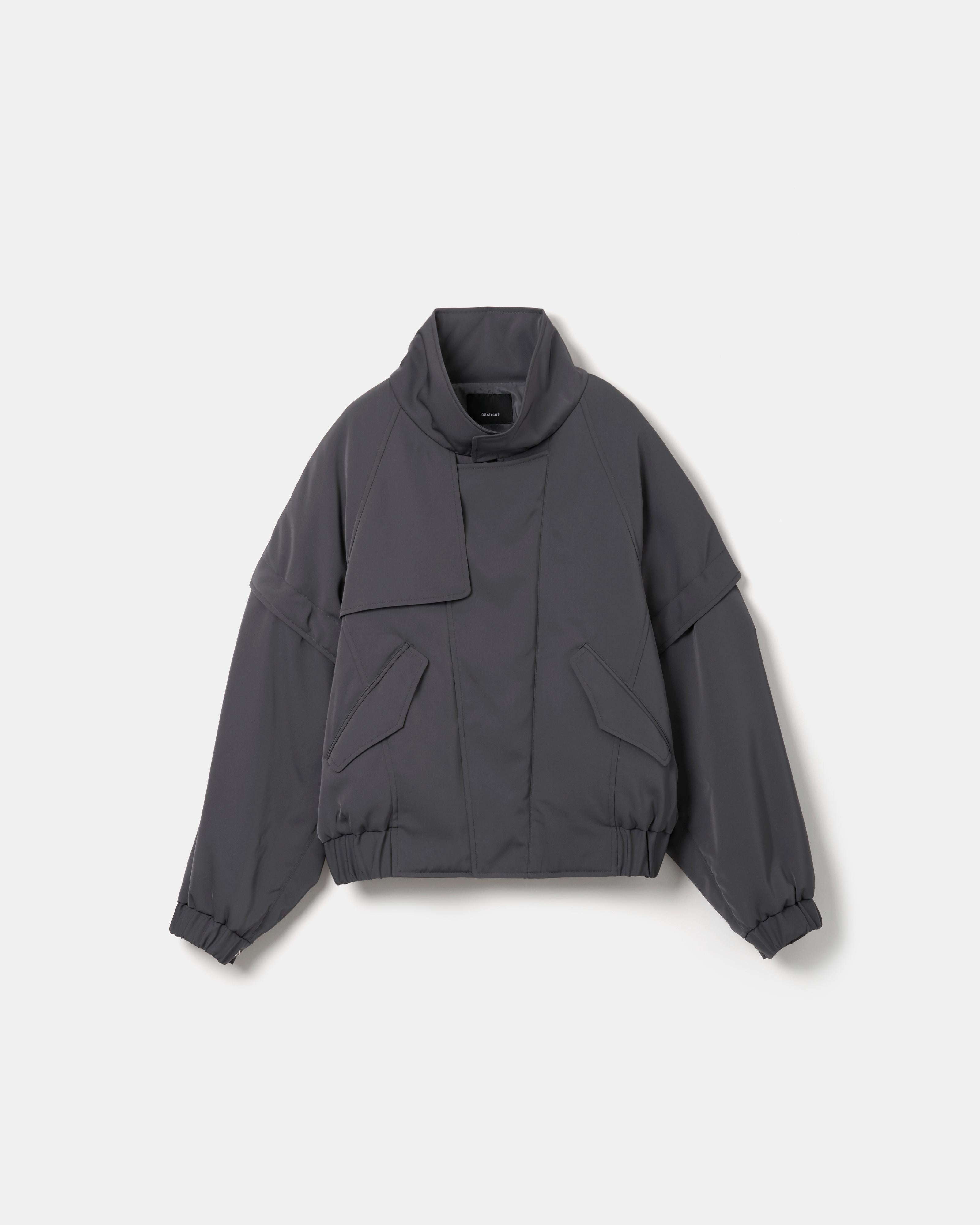 KTZ 短丈ブルゾン Loose curve tuck short blouson/ルーズカーブタックショート