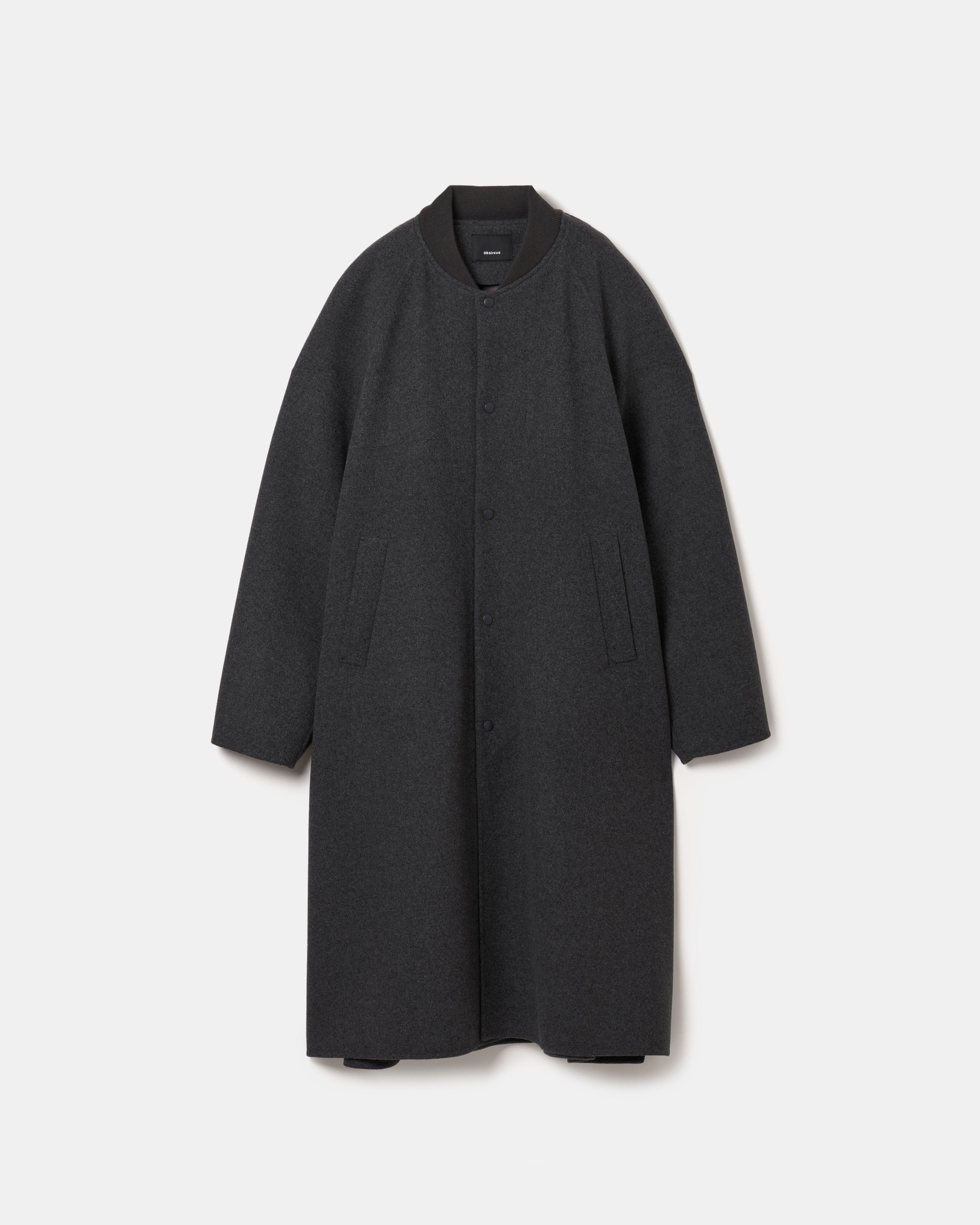 邦楽 ROSARYHILL ashdown Wool melton double face rever stadium coat – 08sircus