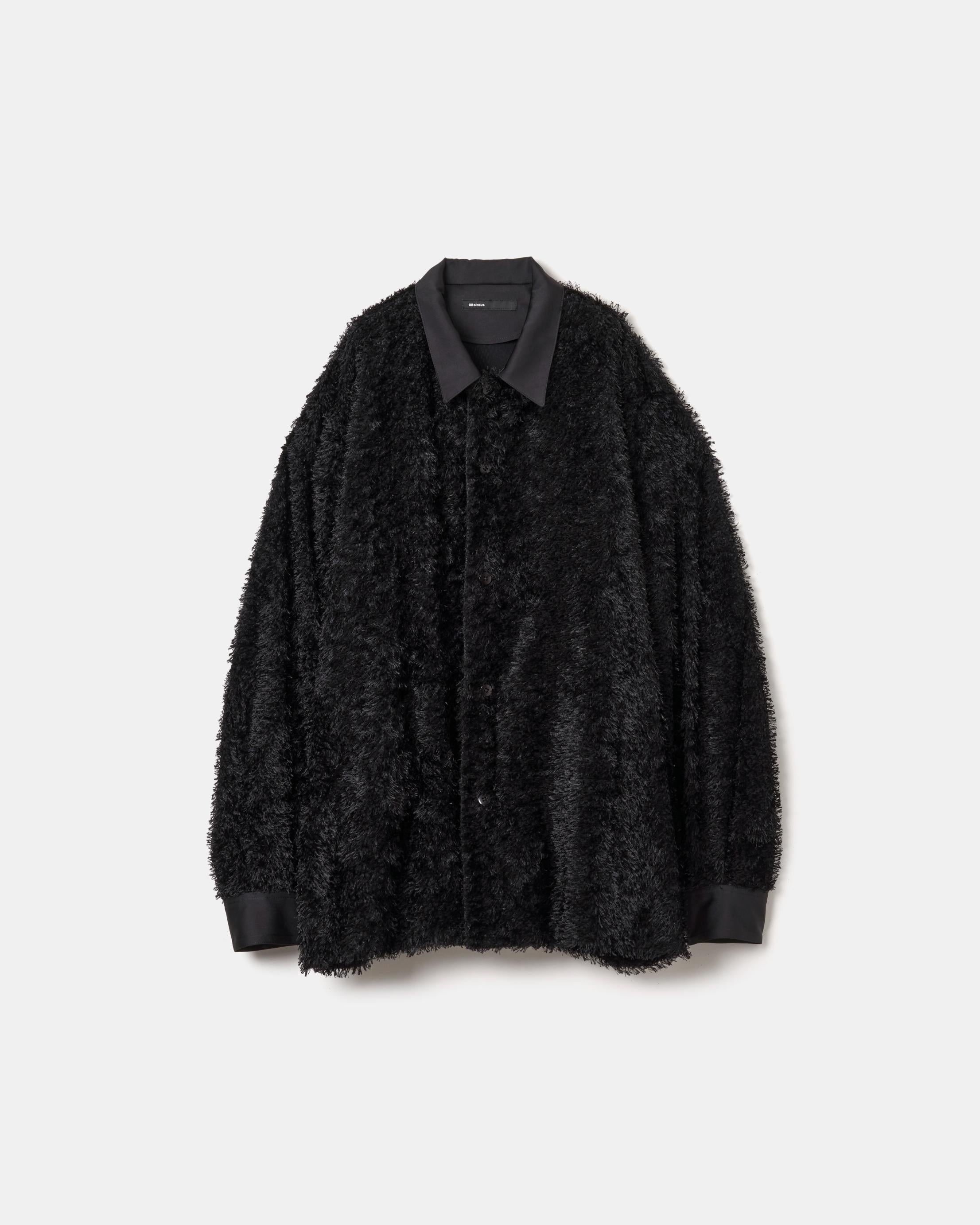 Hairy cut jacquard open collar shirt – 08sircus