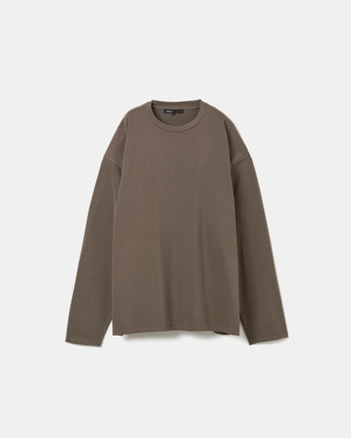 Organic cotton jersey suede finish long-tee