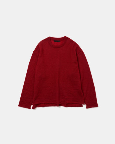 Super Kid mohair knit crew neck sweater