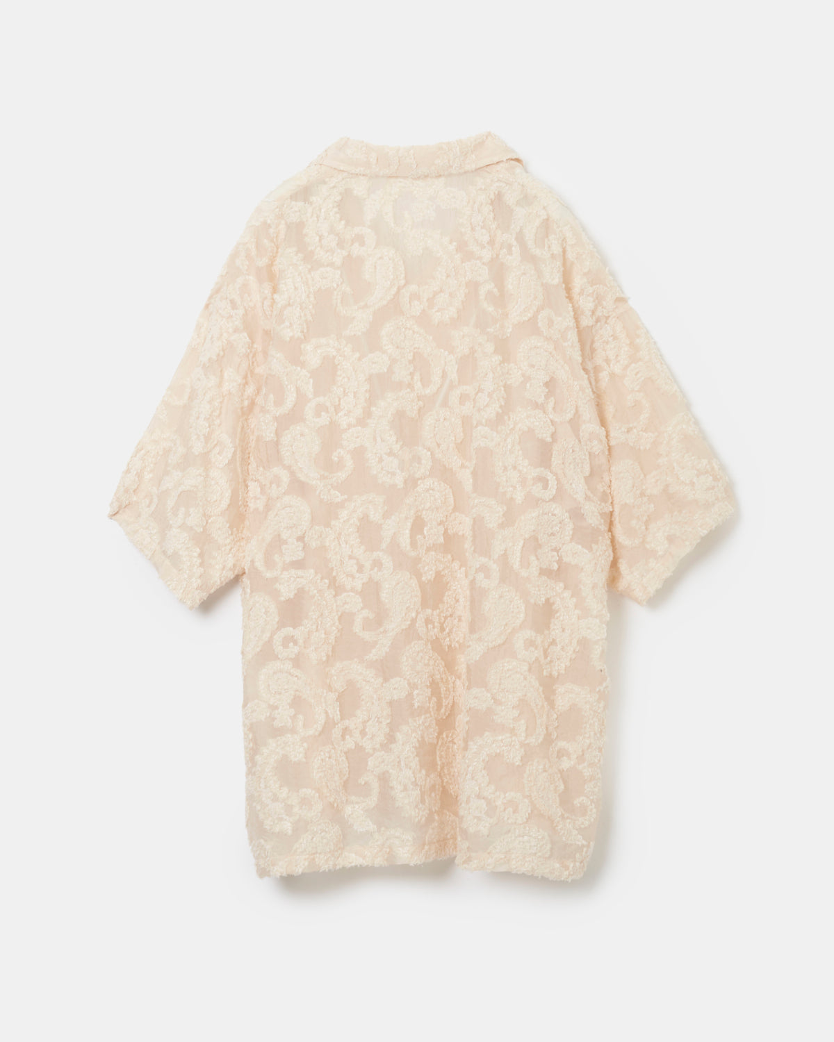 Paisley jacquard open collar shirt – 08sircus
