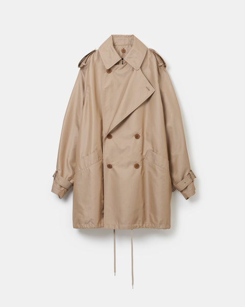 Giza cotton short trench coat – 08sircus