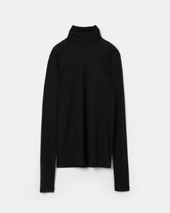 Sheer cotton high neck top
