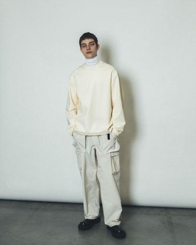 Nylon stretch jersey  long sleeve tee