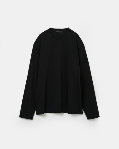 High gauge tricot crew neck long-tee