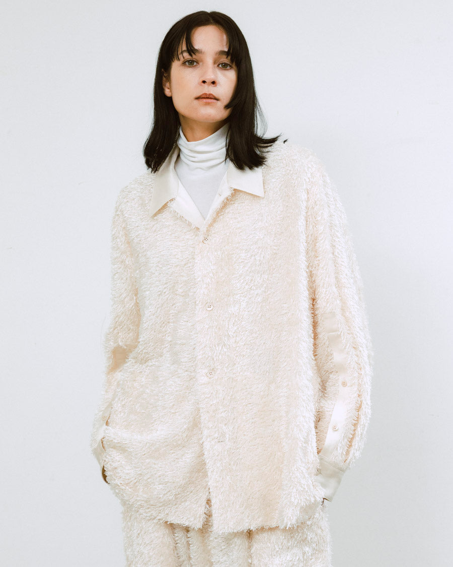 ジャケット・アウター 08sircus ratine collarless jacket 22ss 08sircus ratine collarless jacket 22ss