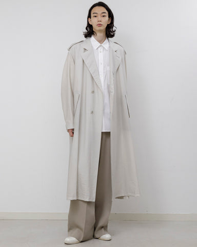 Wool Nylon poplin over coat