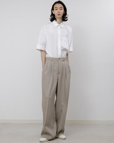 Viscose mad cross wide tuck pants