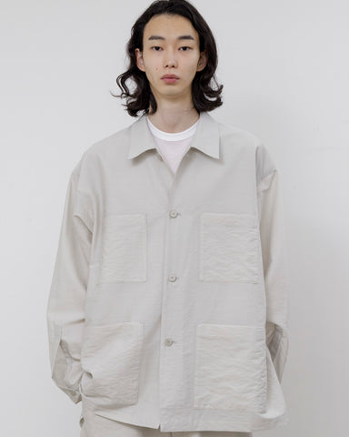 Wool Nylon poplin coverall