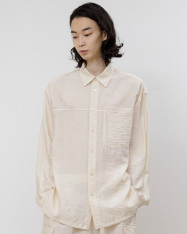 Viscose sheer organdy shirt