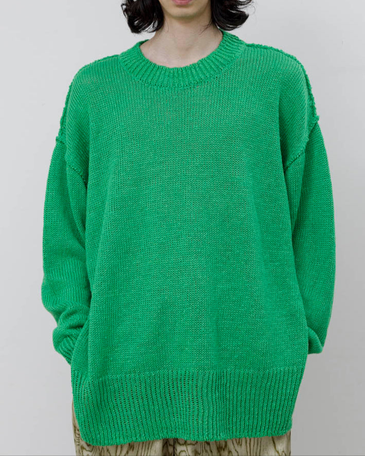 Linen low gauge knit sweater – 08sircus