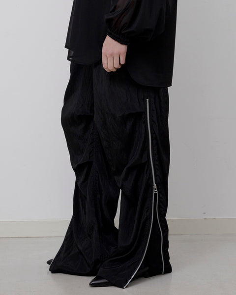 ウ*カ様 08circus Washer parachute zip pants Viscose washer parachute zip pants – 08sircus