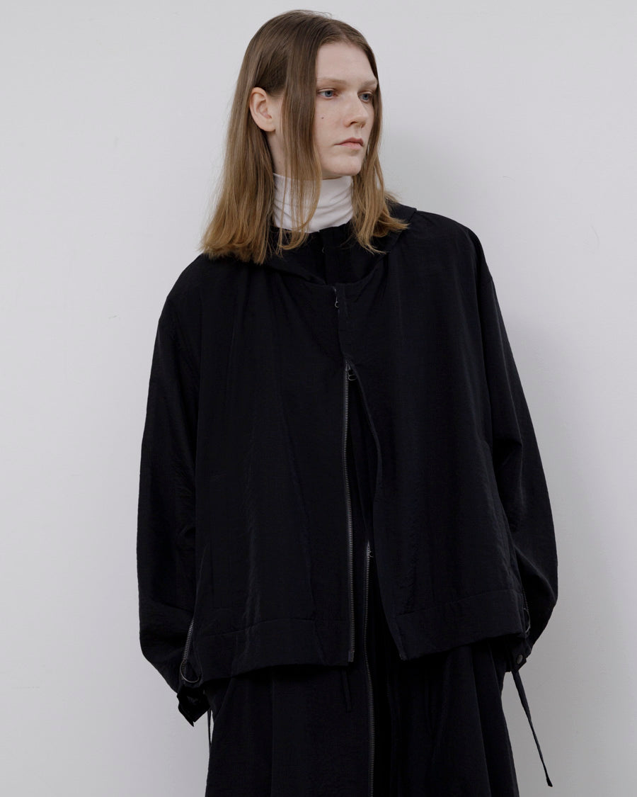 Viscose sheer organdy layered foodie coat – 08sircus