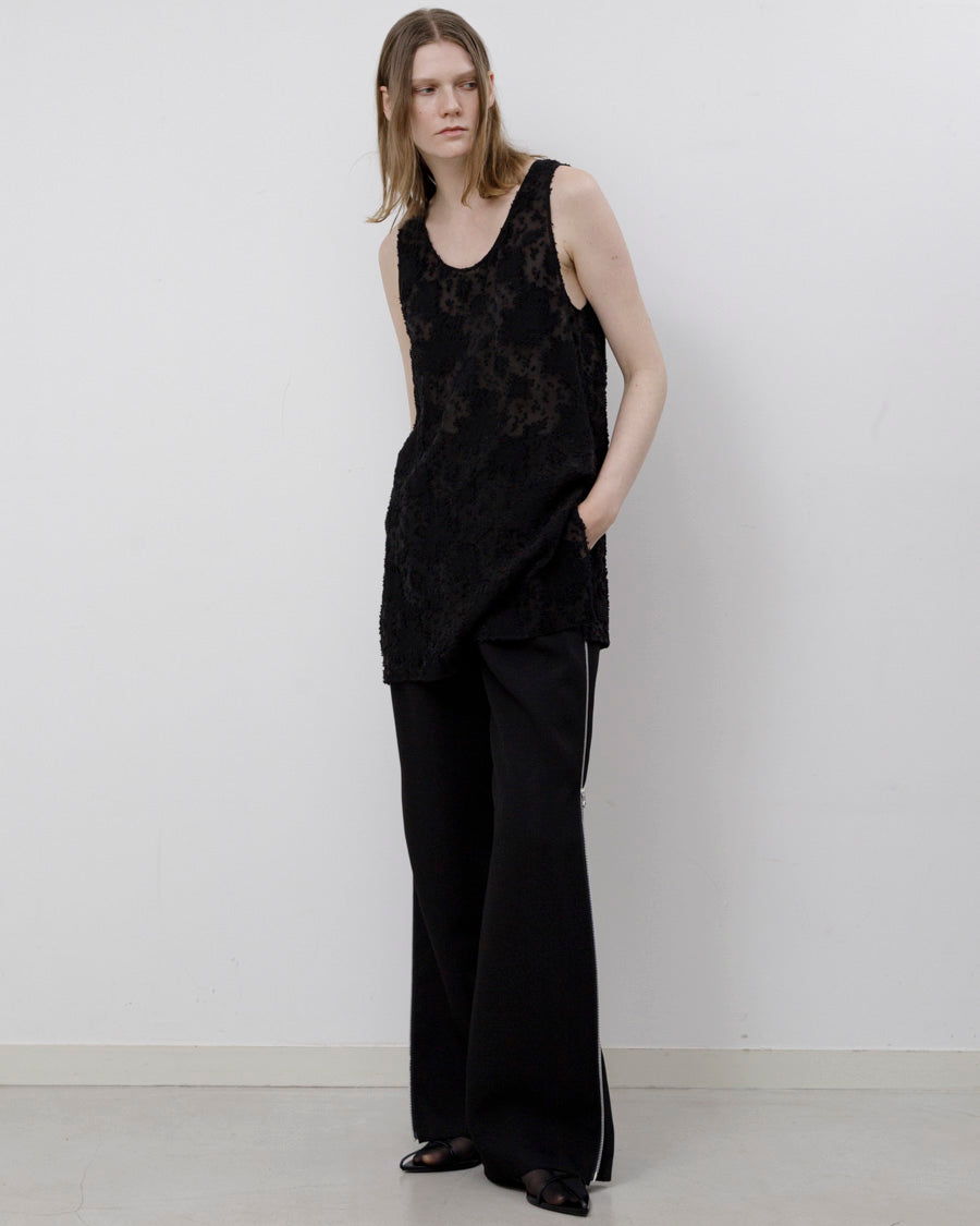 Viscose mad cross side zip pants – 08sircus