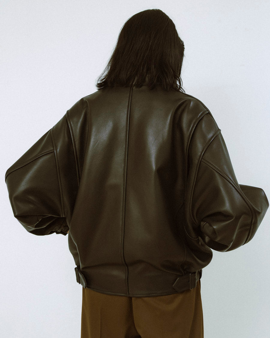 Sheep leather short blouson – 08sircus