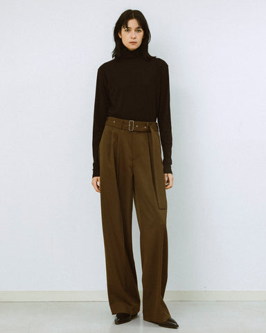 Stretch jersey super high neck