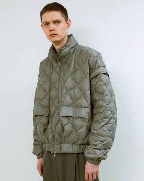 08sircus × TAION down detachable short blouson reversible