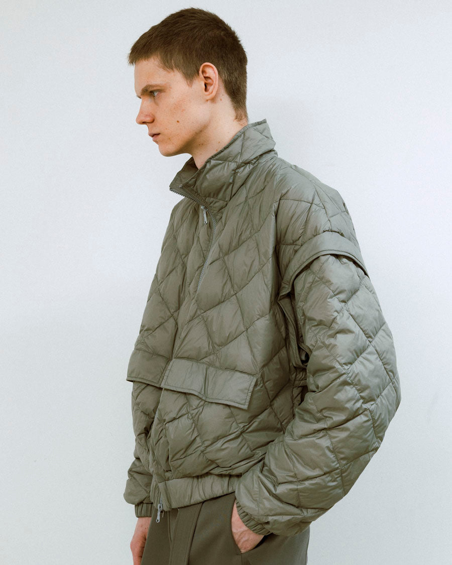 08sircus × TAION down detachable short blouson reversible