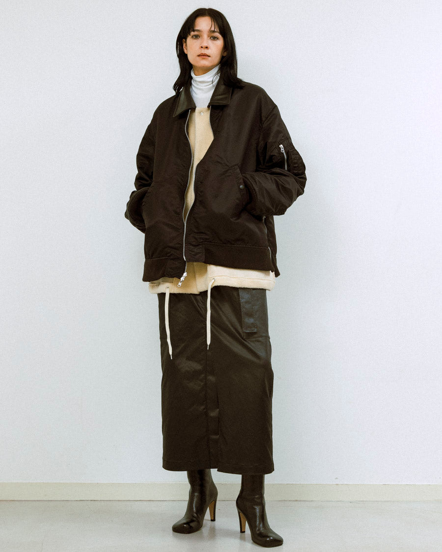 08sircus MA-1×Eco fur reversible Sold Out - 08sircus Eco Fur Reversible Bomber Jacket