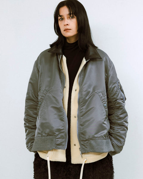 完売品　08sircus エコファー リバーシブル ブルゾン アウター MA-1 08sircus (ゼロエイトサーカス) MA-1×Eco fur reversible / MA-1