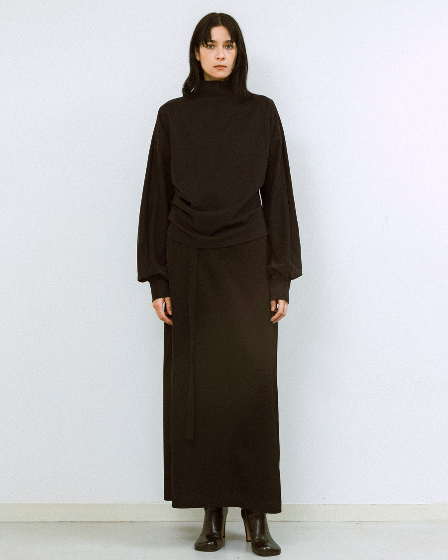 08 sircus / jersey suede finish dolman top/O/コットン/BLK/S25AW-TS02 Organic cotton jersey suede finish dolman tops – 08sircus