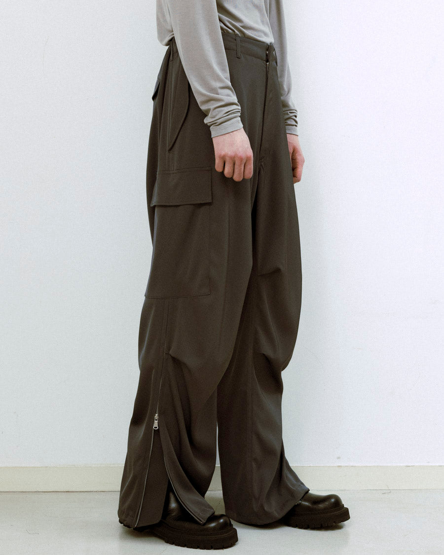 Light twill parachute zip pants – 08sircus