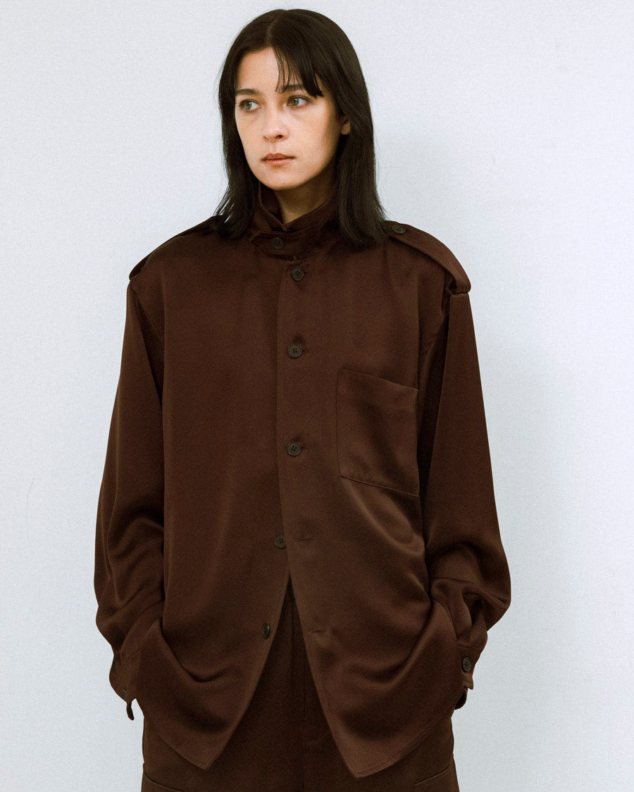 トップス 08sircus / cotton melange over size polo 08sircus / cotton melange over size polo