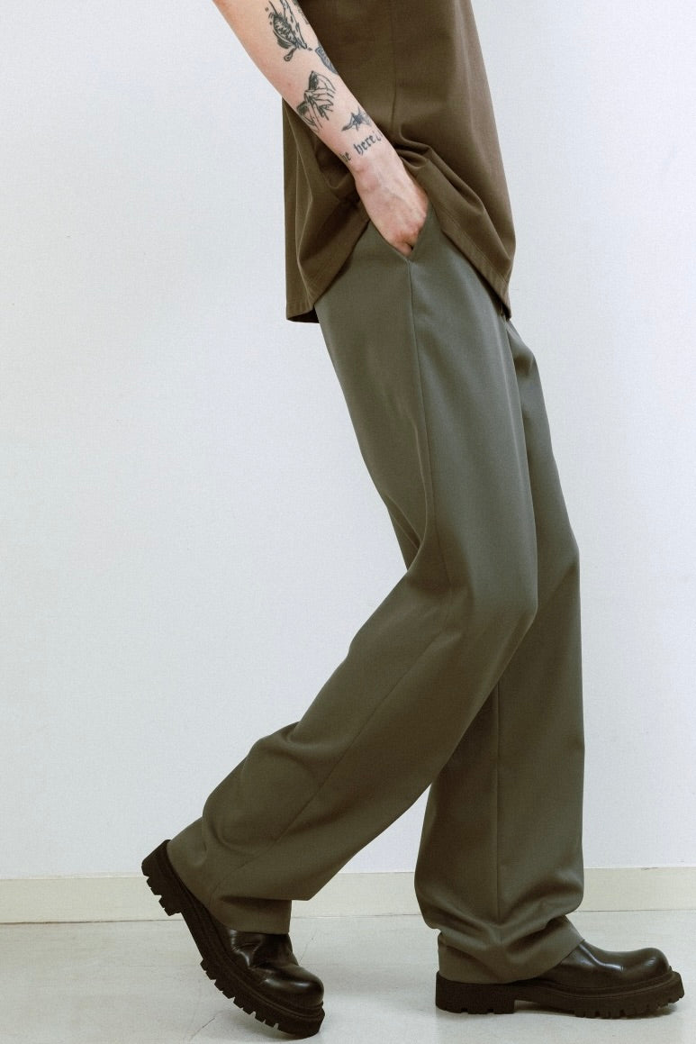 パンツ  OX 1tuck straight pants lapiis パンツ LAPIIS / OX 1tuck Straight Pants Women's Super Flex