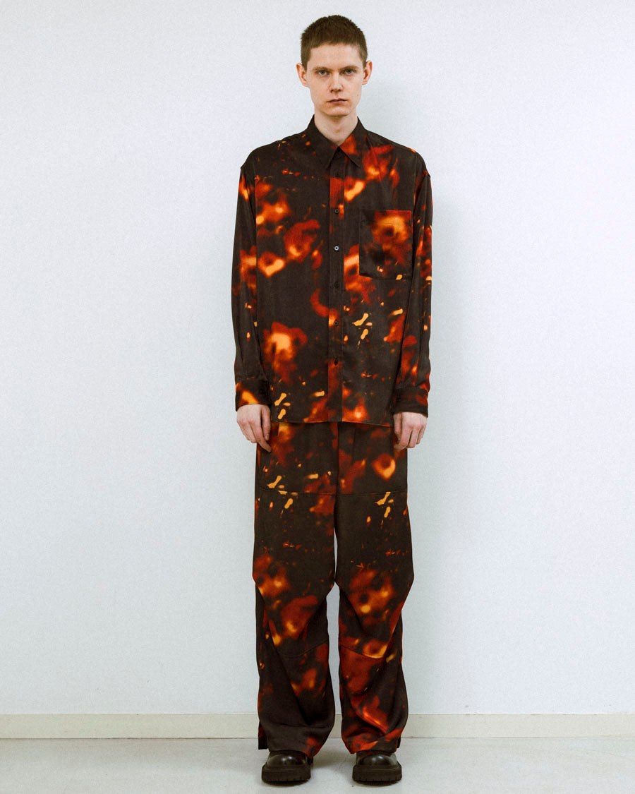 Bokashi print over shirt – 08sircus