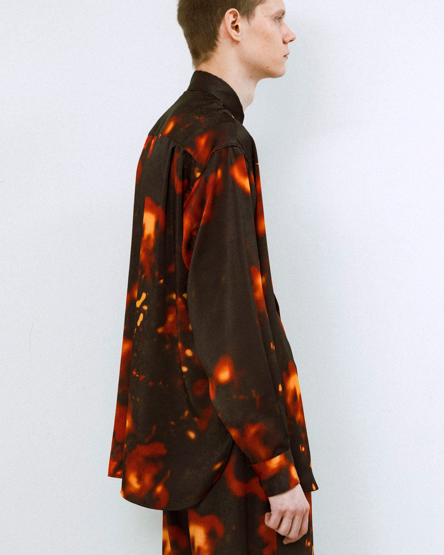 Bokashi print over shirt – 08sircus