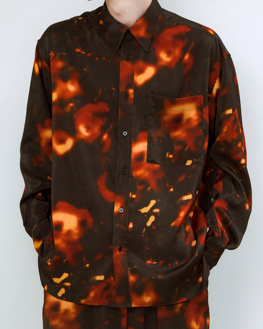 Bokashi print over shirt – 08sircus