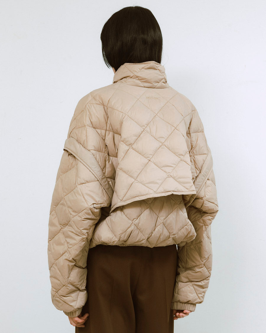 08sircus × TAION down detachable short blouson reversible