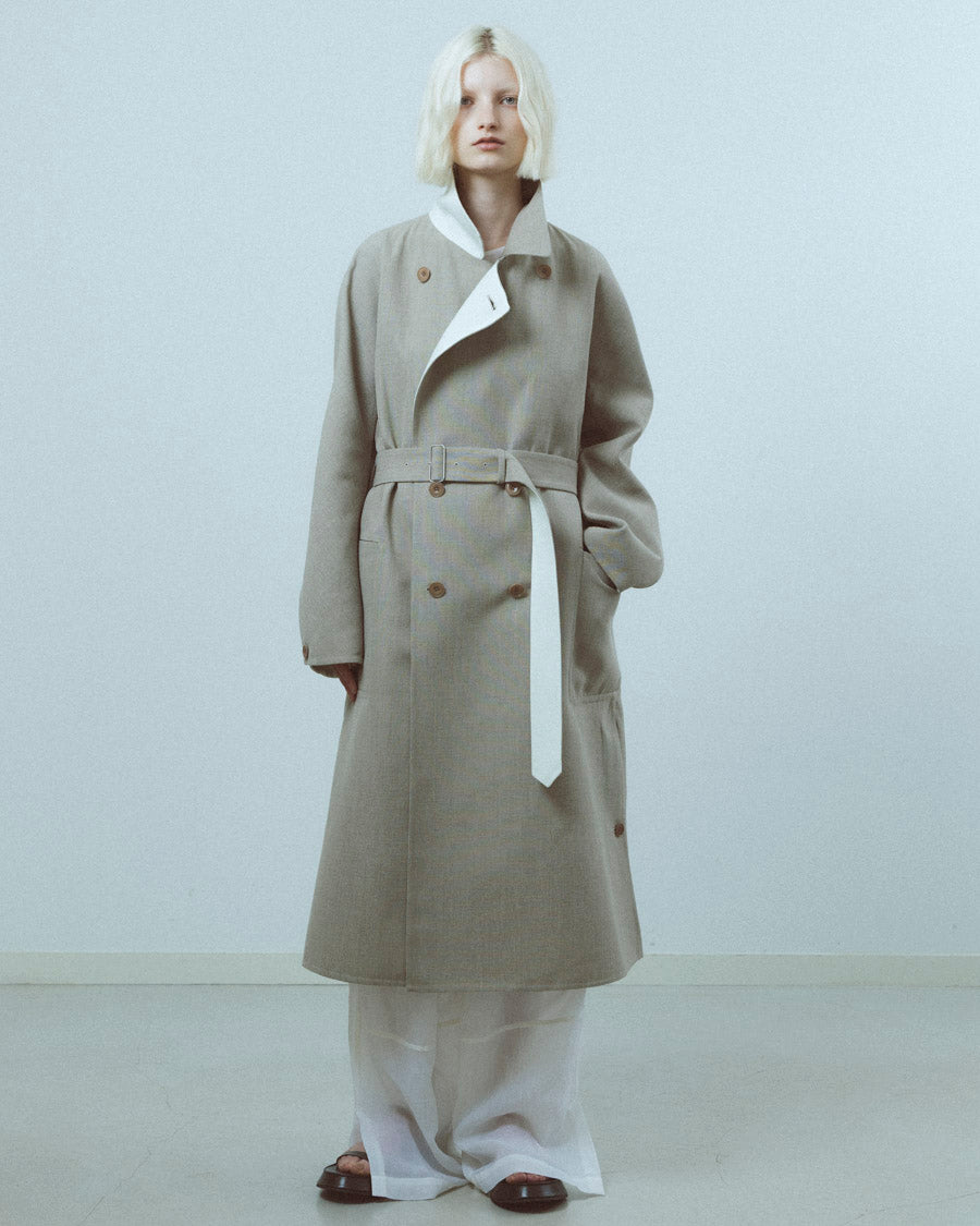 Cotton double face rever coat – 08sircus