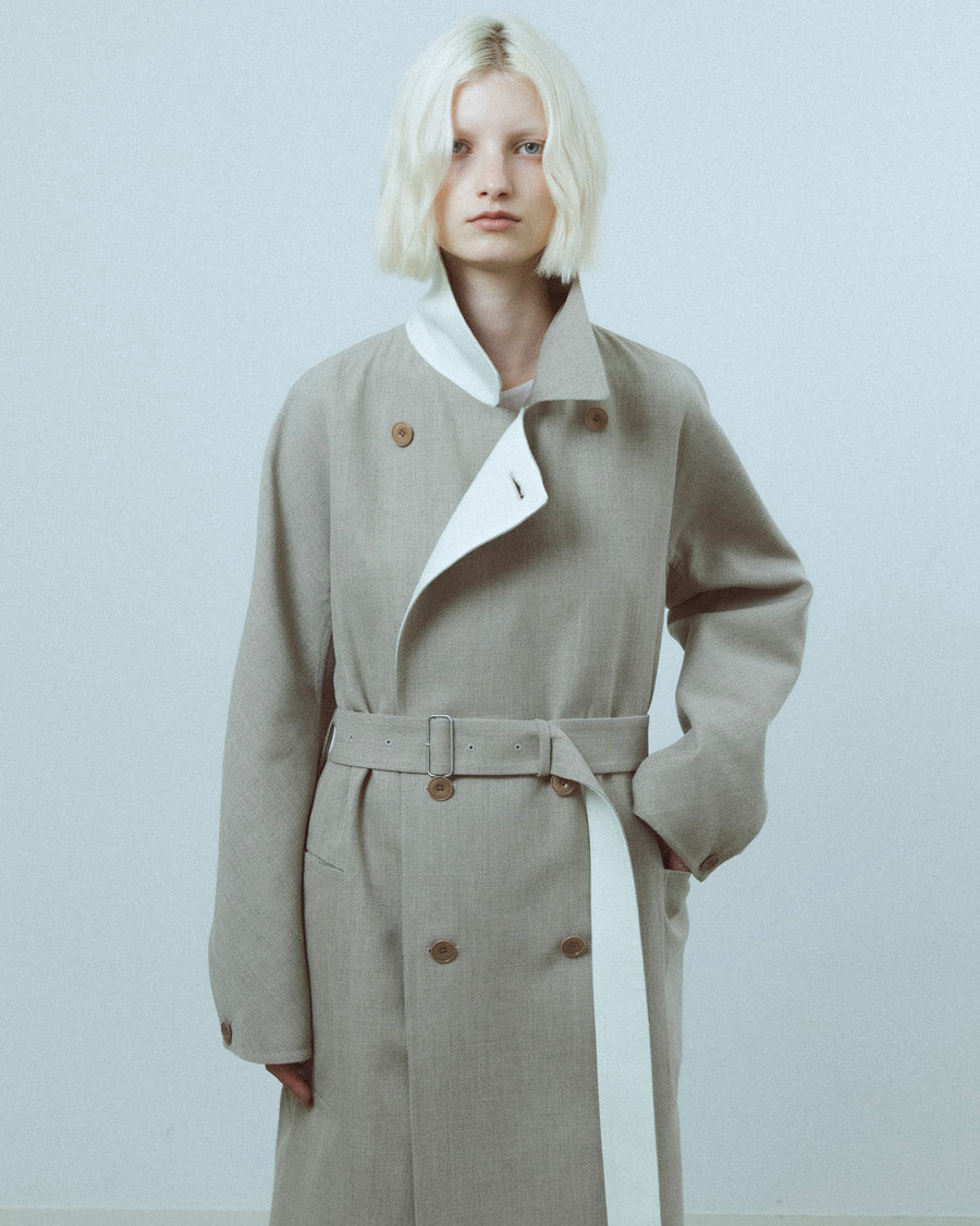 Cotton double face rever coat – 08sircus