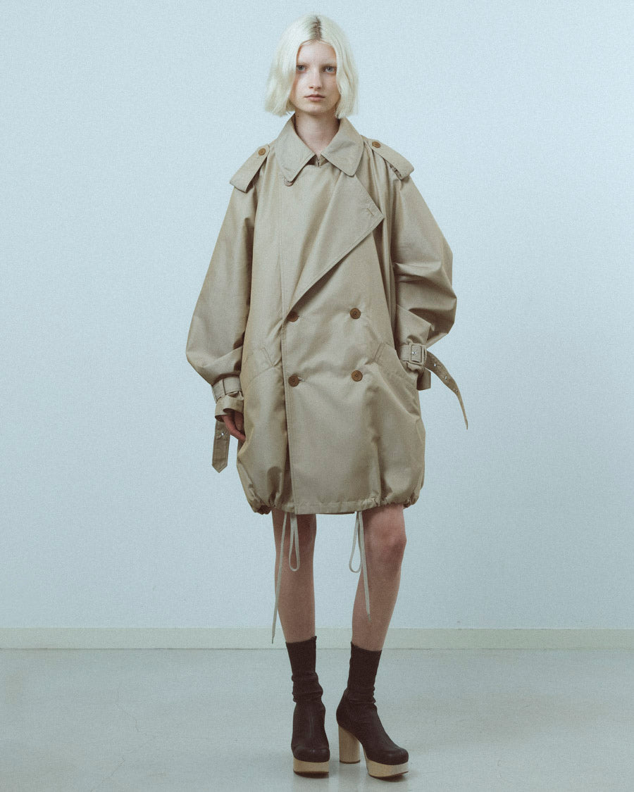 Giza cotton short trench coat – 08sircus