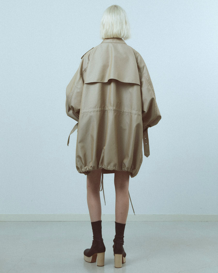 Giza cotton short trench coat – 08sircus