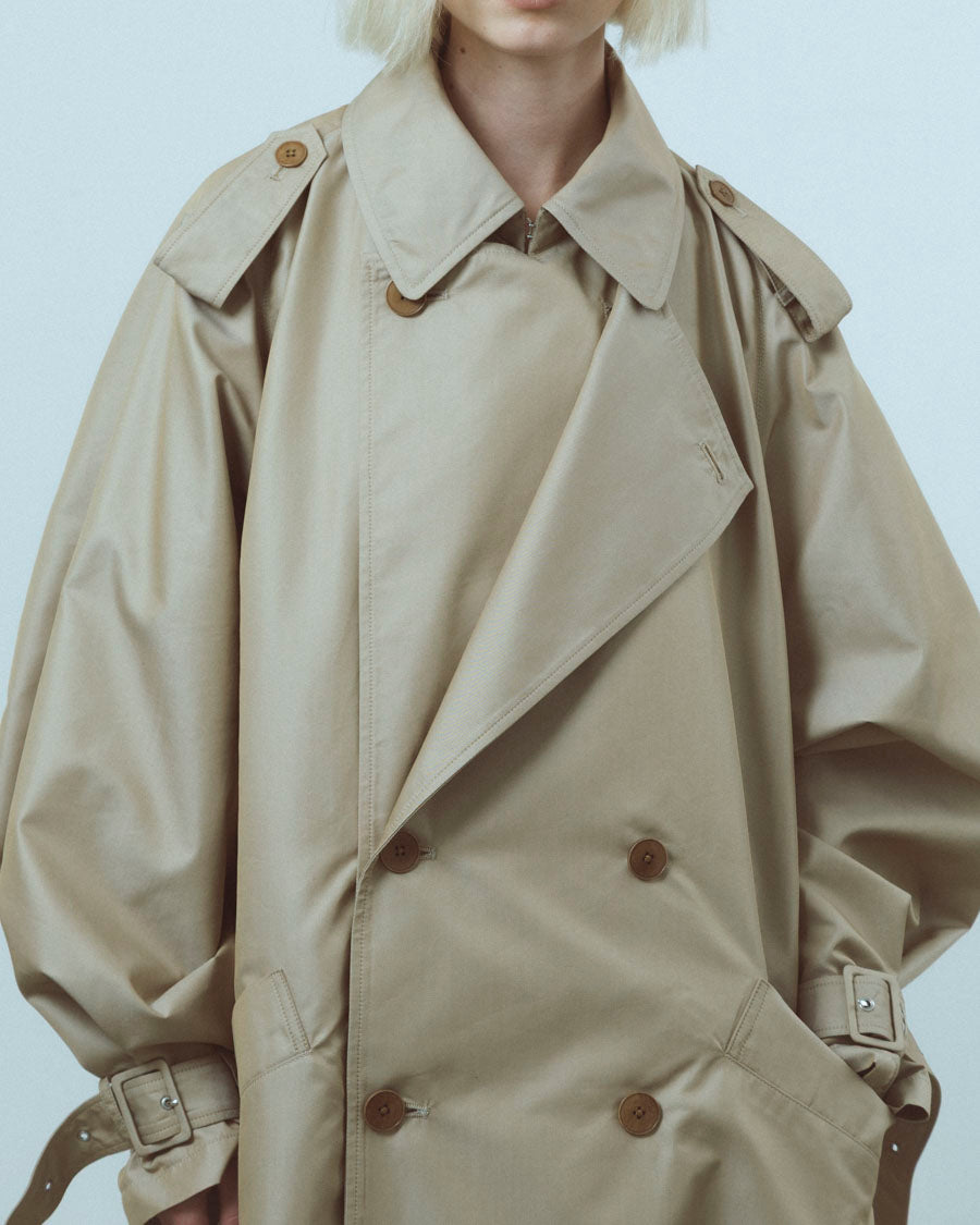 Giza cotton short trench coat – 08sircus