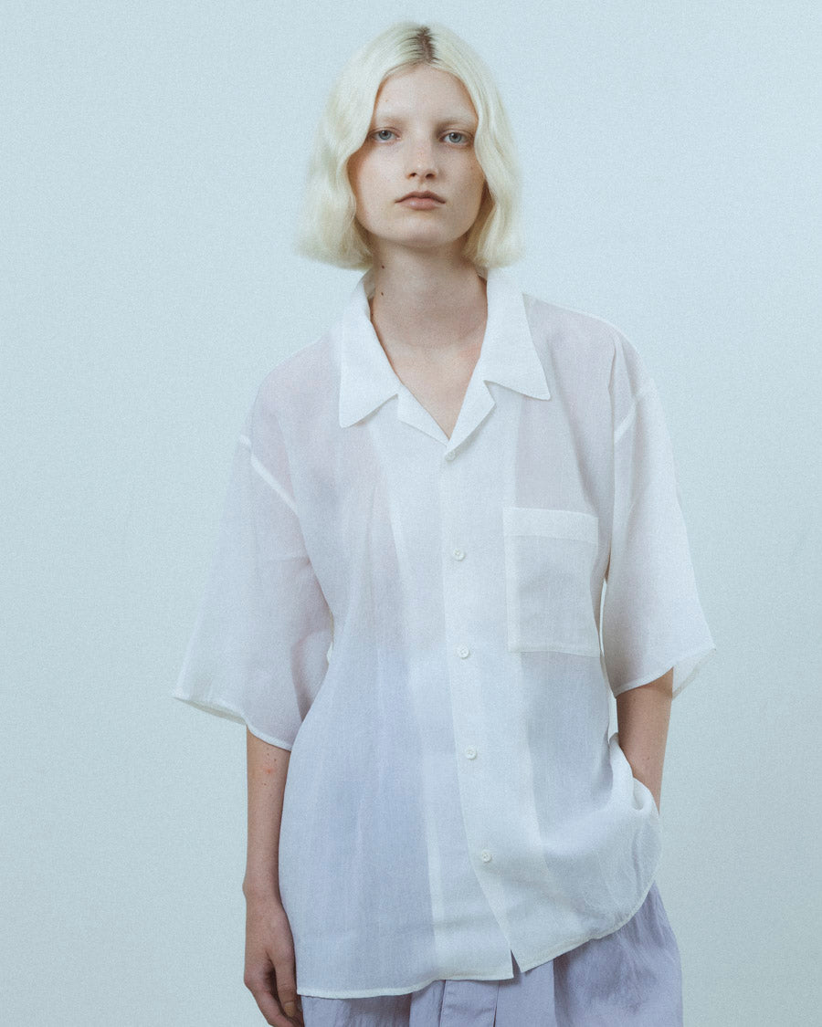 Cupro shrink back dolman split shirt – 08sircus