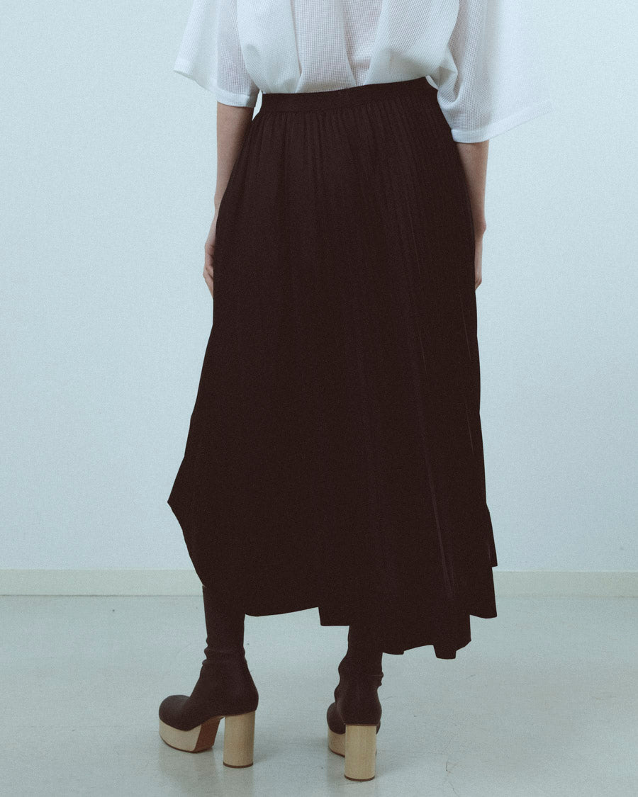 Vintage satin pleated skirt – 08sircus