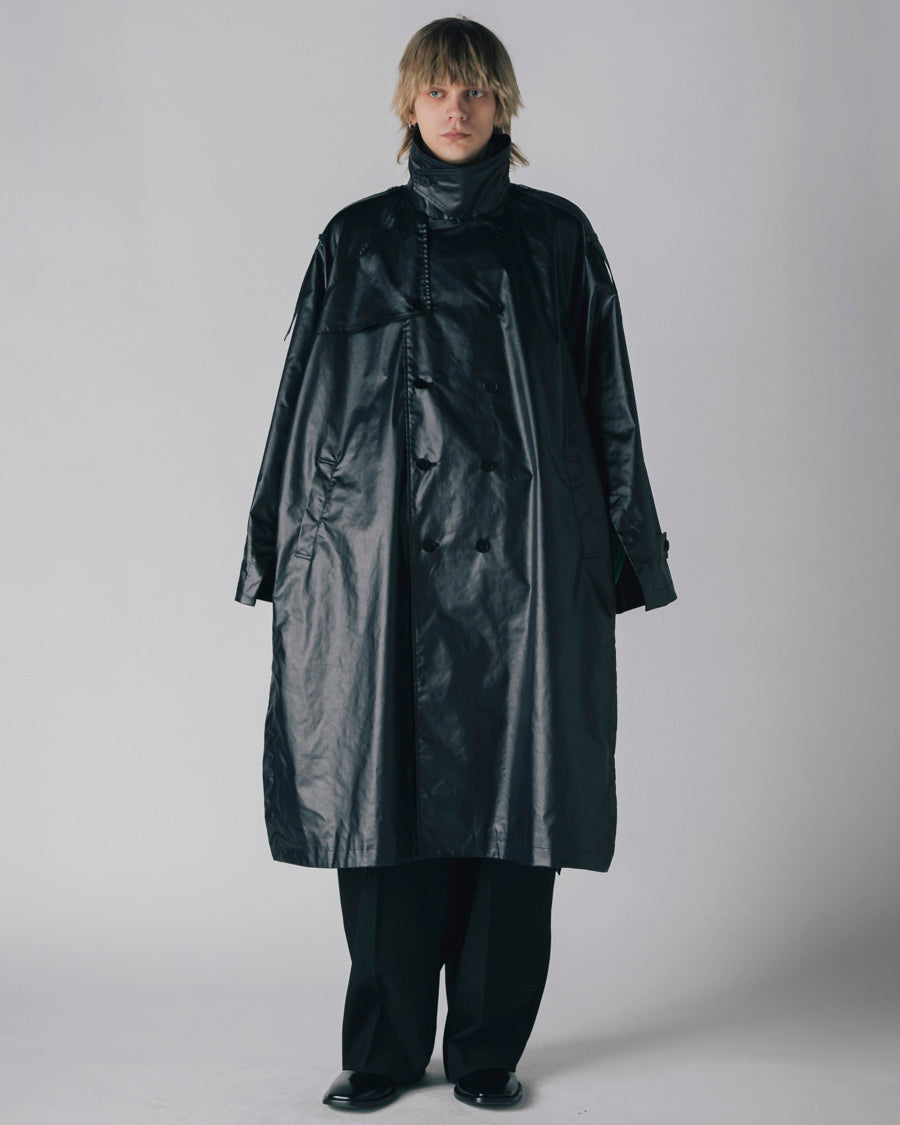 Wax vintage trench coat poncho（water repellent) – 08sircus