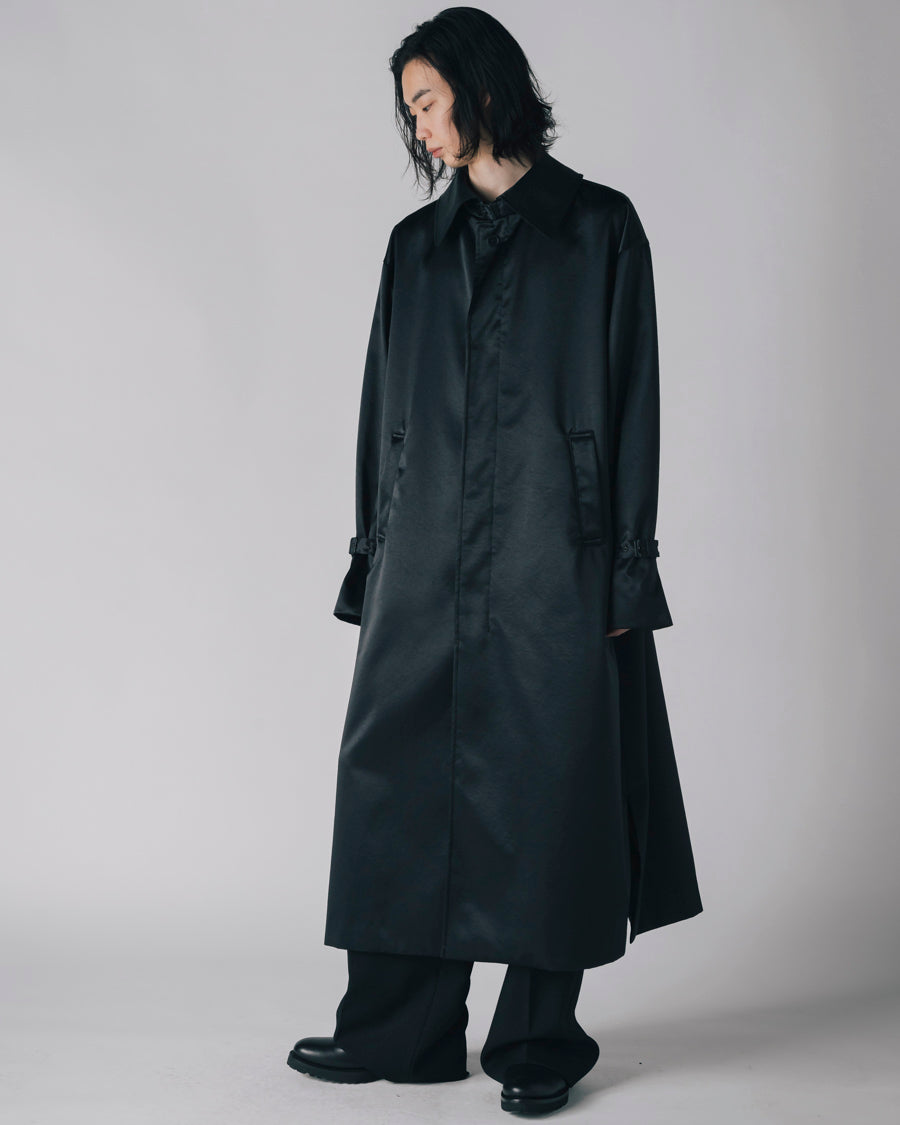 Satin padded long coat – 08sircus